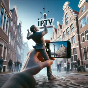 iPhone met de beste IPTV-app geïnstalleerd, toont live TV-kanalen en gebruiksvriendelijke interface voor optimale streaming-ervaring