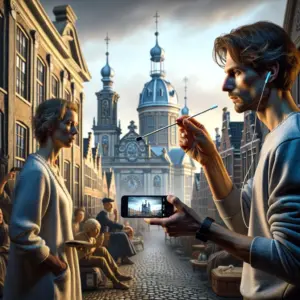IPTV stick streaming apparaat voor televisie met afstandsbediening op witte achtergrond