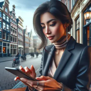 Gratis IPTV app voor iPhone met live TV-kanalen en streaming interface op mobiel scherm